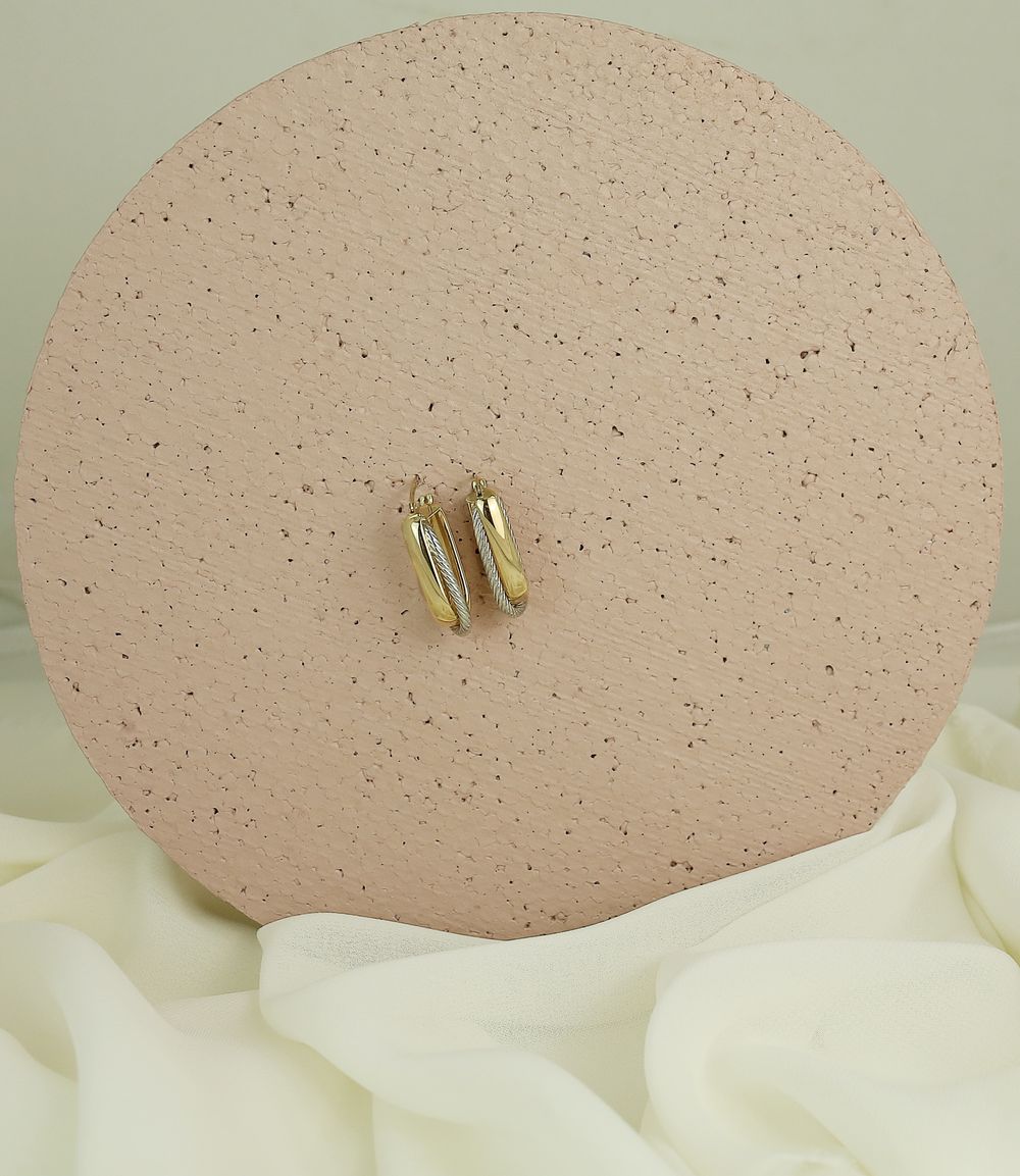 Aster Gold Hoop Earrings
