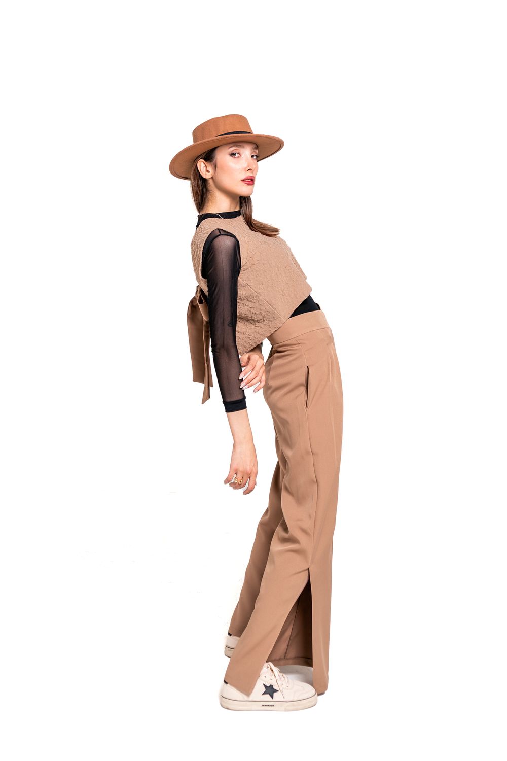 Nora Linen Drawstring Trousers