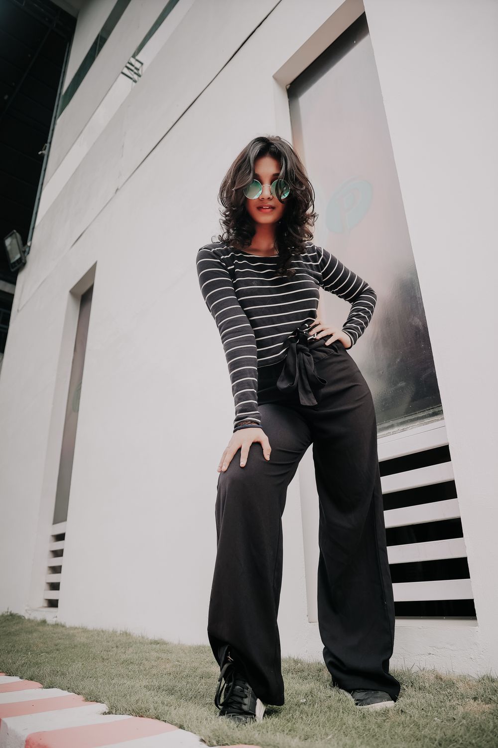 Stevie Striped Wide Trousers